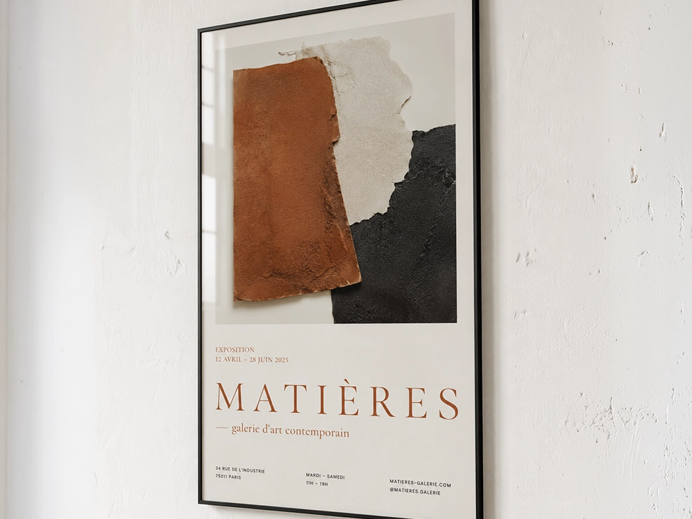 Affiche d'exposition culturelle
