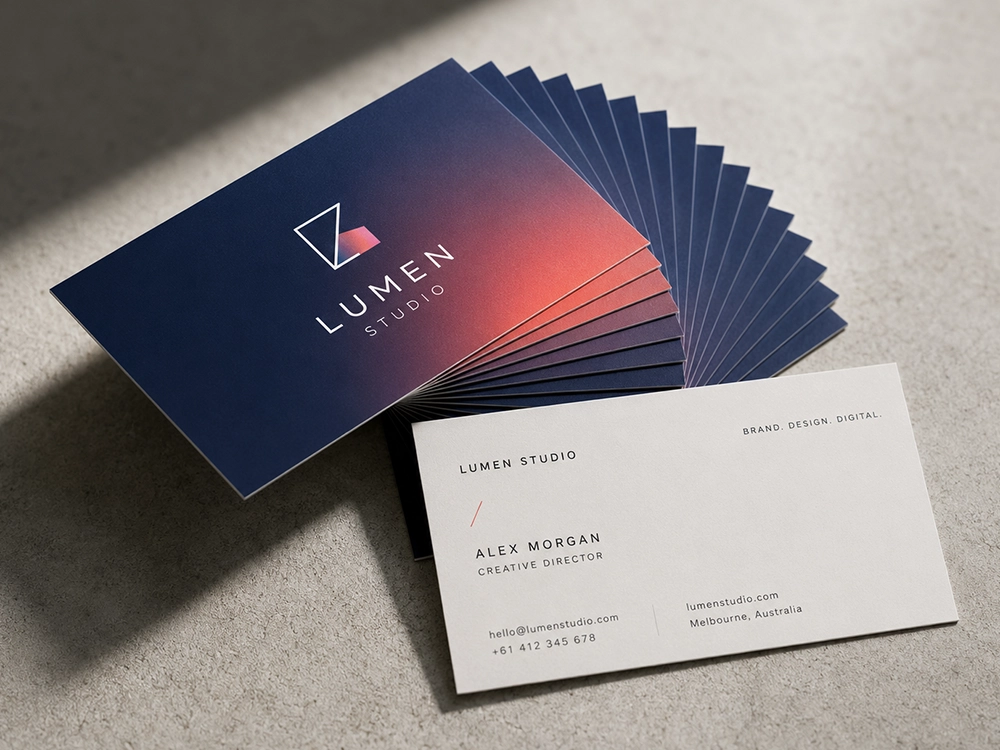Cartes de visite pour un studio créatif