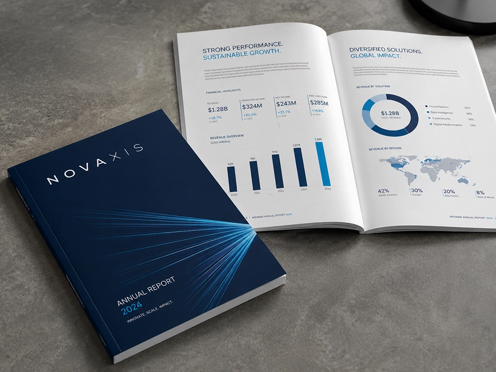 Rapport annuel pour une entreprise technologique